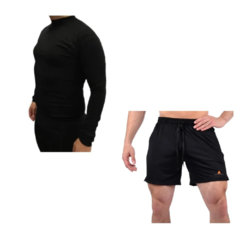 Conjunto! Camiseta Térmica Hombre + Short Deportivo Bolsillo