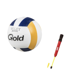 Pelota Voley Playera Gold Pelvoley + INFLADOR!