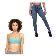 Conjunto! Top Deportivo Mujer Salpa ac+ Pantalon Lycra Mujer gs