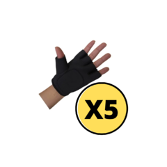 Guantes Fitness Hombre Mujer Talle Adulto Saibike- x 5 pares