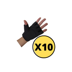 Guantes Fitness Hombre Mujer Talle Adulto Saibike- x 10 pares