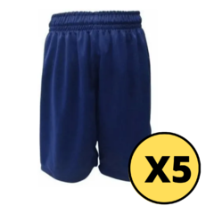 Short De Futbol Azul Adulto Por Mayor 5unidades-shfa