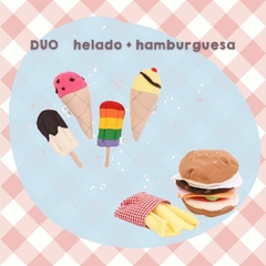 DUO HELADOS + HAMBURGUESA