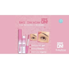 GEL TRANSPARENTE PARA CEJAS Y PESTAÑAS GAME ON VEGANO RUBY ROSE - Reka Beauty Shop