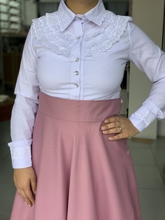 Saia de Prenda Rosa Ch Rinc o Ga cho Pilchas