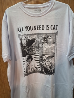 CAMISETA ALL YOU NEED IS CAT THE BEATLES - comprar online