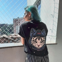 CAMISETA MEOW GATO ASTRONAUTA (FRENTE E COSTAS) - comprar online