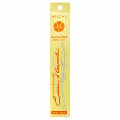Incenso de Vareta de Olibano (Maroma Encens d'Auroville - Stick Incense - Frankincense - 1 Pack of 10 Sticks