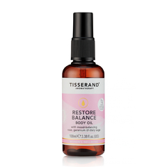 Restore Balance Óleo Corporal & Massagem Tisserand 100ml(Rosa, Gerânio e Sálvia, ) Restaurar o Equilibrio