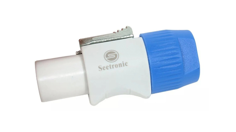 Conector Powercon Blanco SAC3FCB. Seetronic