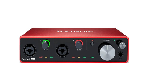 Interfaz Scarlett 4i4 (3ra Generación). Focusrite