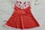 Vestido Broderi Rojo (12 m) Incluy. Bombachon. - Andia Indumentaria