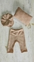 Set Nb O Boina Lanilla Waffle Camel