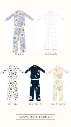 Pijama sedita estampado (SE3-F Crema) en internet