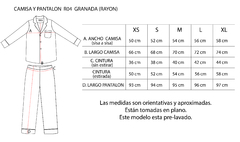 Camisa manga larga y pantalón R04-Granada - Bastille