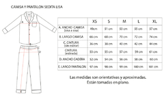 SEGUNDA SELECCION - Pijama sedita liso envivado SL2-Arena - comprar online