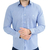 Camisa Manga Longa Social Masculina Slim Fit Xadrez Mini Azul e Branco LS122006 na internet