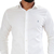 Camisa Manga Longa Social Masculina Super Slim Básica com Elastano Branca SS042201 na internet