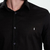 Camisa Manga Longa Social Masculina Slim Fit Flamê Leve Preto LS092012 - Rechia Store - Loja de Gravatas e Acessórios