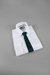 Gravata Slim Verde Escuro Textura Listrada - Rechia Store - Loja de Gravatas e Acessórios