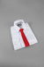 Gravata Slim Vermelha Textura Listrada - Rechia Store - Loja de Gravatas e Acessórios