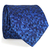 Gravata Tradicional Azul Royal Textura Quadriculada Desenhada