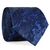 Gravata Tradicional Azul Marinho Textura Desenhada