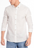 Camisa Off White Manga Longa Social Linho Masculina Comfort Fit 15.37.0073