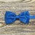 Gravata Borboleta Adulto Azul Puro Textura Acetinada BA-01006 - comprar online