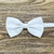 Gravata Borboleta Infantil Branca Textura Acetinada BI-01011 - comprar online