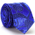 Gravata Slim Estampa Estampa Desenhada Azul Royal