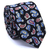 Gravata Slim Estampa Paisley Preta, Azul Royal, Amarela e Vermelha - comprar online