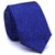 Gravata Slim Estampa Desenhada Azul Puro - comprar online
