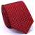 Gravata Slim Estampa Desenhada Vermelha e Branca - comprar online