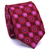 Gravata Slim Estampa Desenhada Bordô, Vermelha e Pink - comprar online