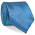 Gravata Slim Azul Petróleo Textura Quadriculada e Desenhada