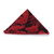 Kit Gravata Tradicional e Lenço Estampa Floral Vermelho e Preto KIT-TRLE01003 - Rechia Store - Loja de Gravatas e Acessórios