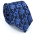 Kit Gravata Tradicional e Lenço Estampa Floral Azul Marinho e Azul Serenity KIT-TRLE01007 na internet