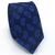 Gravata Slim Estampa Paisley Azul Marinho e Azul Serenity Texturizada