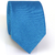 Gravata Slim Azul Celeste e Azul Puro Textura Desenhada
