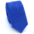 Gravata Slim Estampa Desenhada Azul Royal