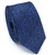 Gravata Slim Azul Marinho e Azul Royal Textura Listrada