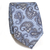 Gravata Slim Azul Serenity e Cinza Textura Desenhada