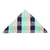 KIT Caixa de Presente, Gravata Slim, Lenço e Abotoadura Verde Menta, Azul Marinho e Rosê - Rechia Store - Loja de Gravatas e Acessórios