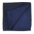 Lenço de Bolso Xadrez Azul Marinho e Preto LE-01056 - Rechia Store - Loja de Gravatas e Acessórios