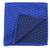 Lenço de Bolso Estampa Desenhada Azul Royal e Preto LE-01058 - Rechia Store - Loja de Gravatas e Acessórios