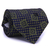 Gravata Tradicional Seda Estampa Desenhada Azul Marinho e Cinza CX0025-SE08033