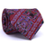 Gravata Tradicional Seda Estampa Desenhada Vermelho, Azul Serenity e Verde Sage CX0025-SE08030