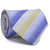 Gravata Tradicional Seda Estampa em Listras Azul Serenity, Branco e Amarelo CX0026-SE09031