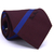 Gravata Tradicional Seda Estampa em Listras Marsala e Azul Royal CX0027-SE08019